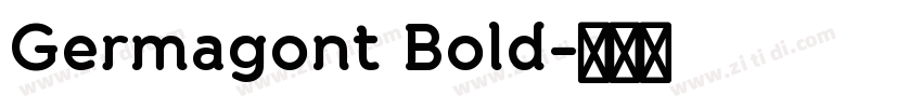 Germagont Bold字体转换